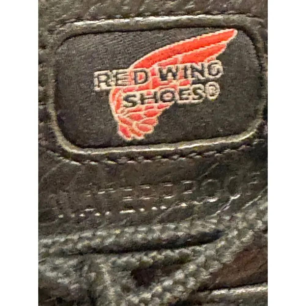 Red Wing Black Leather Safety Toe EH Waterproof Men’s Work Boots 6680 Size 12D